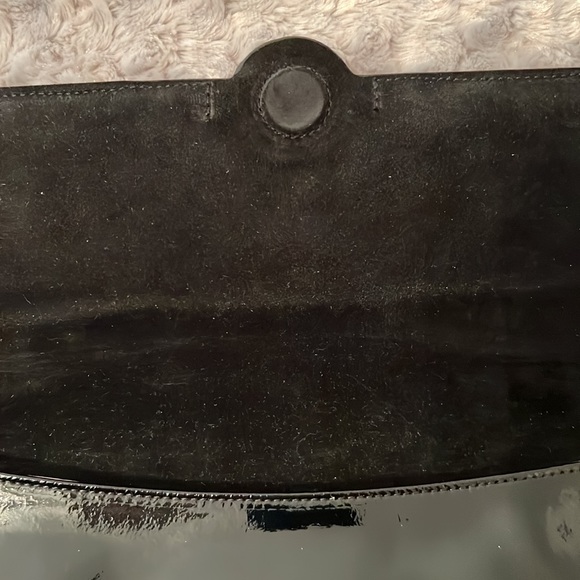LK Bennett Black Patent Ballina Clutch NWT